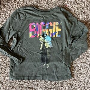 Old Navy Kids Long Sleeve Graphic Tee - Olive Green